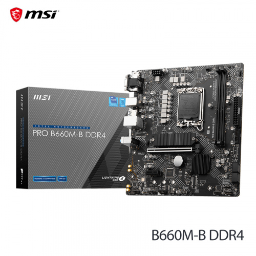 MSI 微星 PRO B660M-B DDR4 主機板【M-ATX/DDR4/LGA1700】