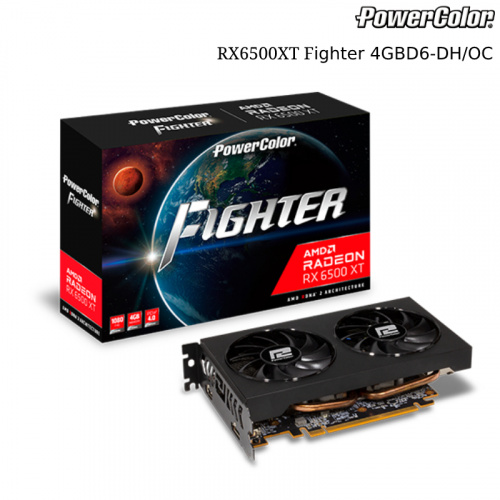 PowerColor 撼訊 RX6500XT fighter 競技版 4GBD6-DH/OC 顯示卡