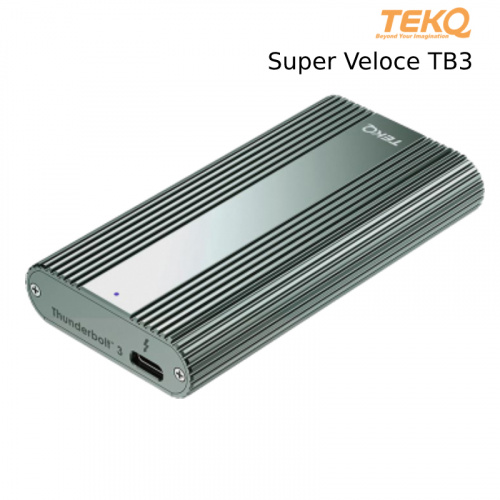 TEKQ TB3 SuperVeloce Thunderbolt 3  M.2 夜幕綠 SSD 外接盒(不含SSD)