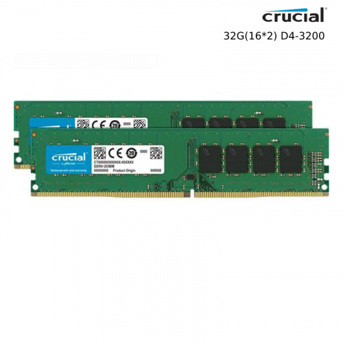 Crucial 美光 32G(16*2) DDR4 3200 記憶體 CT2K16G4DFD832A