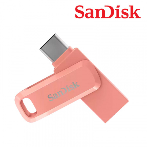 SanDisk Ultra GO SDDDC3 USB 3.1 Type-C 128GB 雙用隨身碟 蜜桃粉 SDDDC3-128G-G46PC
