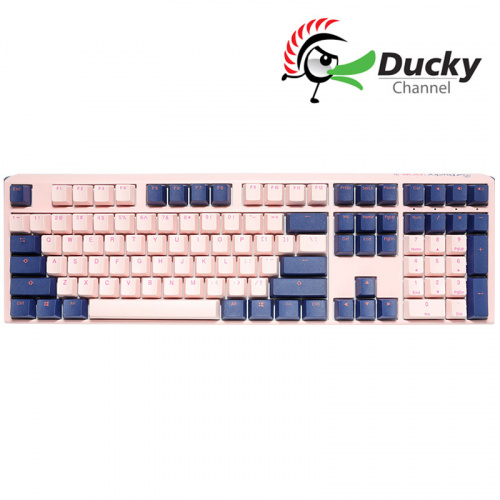 Ducky DKON2108 ONE3 富士 機械鍵盤 中文 粉藍蓋 青/茶/紅軸