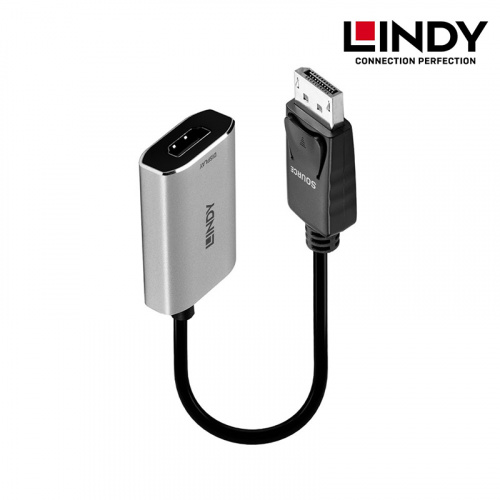 LINDY 林帝 41094 主動式 DisplayPort1.4 to HDMI2.1 8K HDR 轉接器