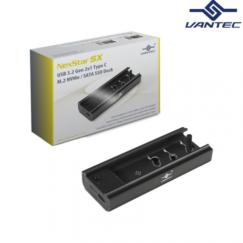 Vantec 凡達克 NST-D209C3-BK NexStar SX USB 3.2 Gen 2x1 Type C M.2 NVMe / SATA SSD 外接座 不含SSD固態硬碟