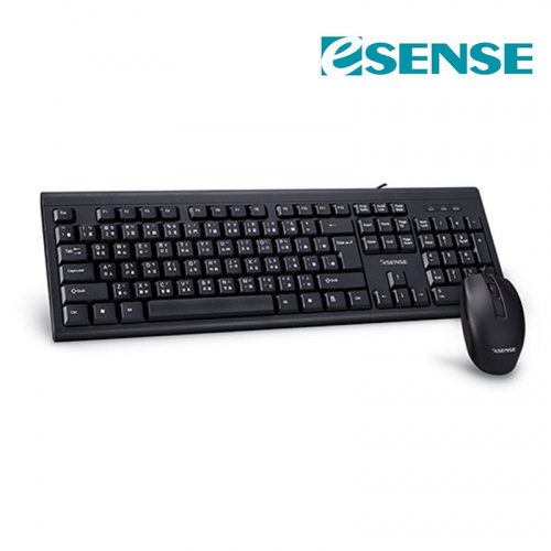 Esense 逸盛 K4500 USB 鍵盤滑鼠組 黑色 13-EKM4500BK