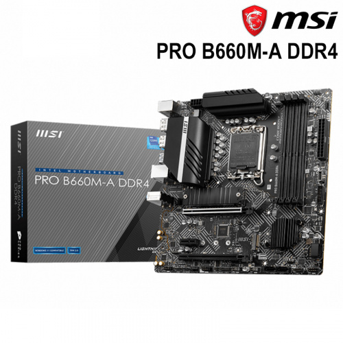 MSI 微星 PRO B660M-A DDR4 主機板【M-ATX/DDR4/LGA1700】