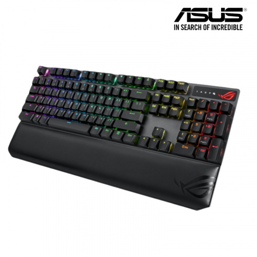 ASUS 華碩 ROG Strix scope NX Wireless Deluxe 茶/青/紅軸 中文 RGB 三模機械式鍵盤 黑色
