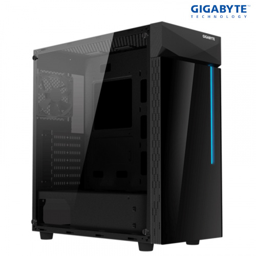 GIGABYTE 技嘉 GB AORUS C200G GLASS 透明側板 ATX 機殼 黑色 GB-C200G