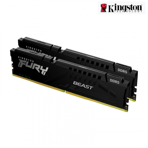 Kingston 金士頓 FURY Beast 獸獵者 DDR5 5200 32GB(16GBx2) 桌上型超頻記憶體(KF552C40BBK2-32)