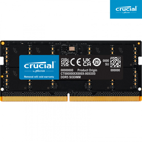 Micron 美光 Crucial DDR5 4800 32GB 筆記型記憶體 內建PMIC電源管理晶片 CT32G48C40S5