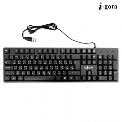 i-gota KB-101 USB超靜音防潑水鍵盤