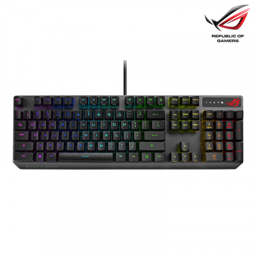 ASUS 華碩 ROG Strix SCOPE RX 有線機械鍵盤 中文 黑色 RGB 青/紅軸