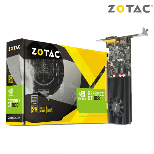 ZOTAC 索泰 GeForce GT1030 2GB GDDR5 HDMI VGA Low Profile 顯示卡