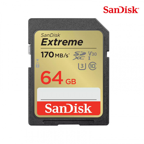 SanDisk Extreme SD UHS-I 64G 記憶卡 (170MB)