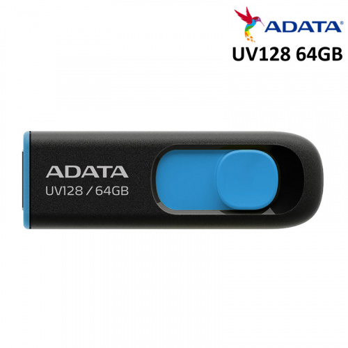 ADATA 威剛 UV128 64GB USB3.2 隨身碟 藍色