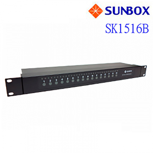 SUNBOX 慧光展業 Cat5 16埠 電腦切換器 SK1516B