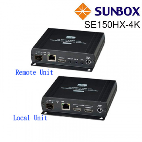 SUNBOX 慧光展業 SE150HX-4K 100m HDMI + USB KVM Cat5 Extender 訊號延長器 (客訂商品恕無法退換貨)