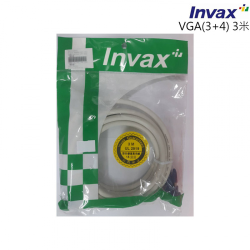 Invax 英碩 VGA(3+4) 3米 公公 傳輸線