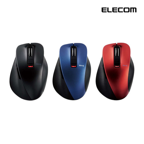 ELECOM M-XGM15BBS M尺寸 藍牙 靜音 滑鼠 黑色 藍色 紅色