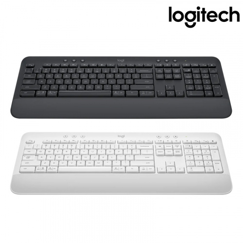 Logitech 羅技 K650 藍牙無線鍵盤 石墨灰 珍珠白
