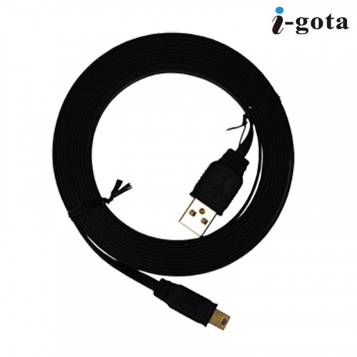 I-gota USB 2.0 A公- Mini 5P 3米 扁平 傳輸線