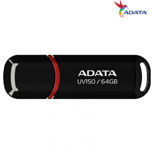 ADATA 威剛 UV150 64GB USB3.2 隨身碟 黑色