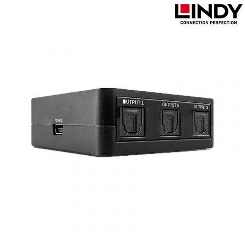 LINDY 70480 TOSLINK光纖數位音訊一進三出分配器