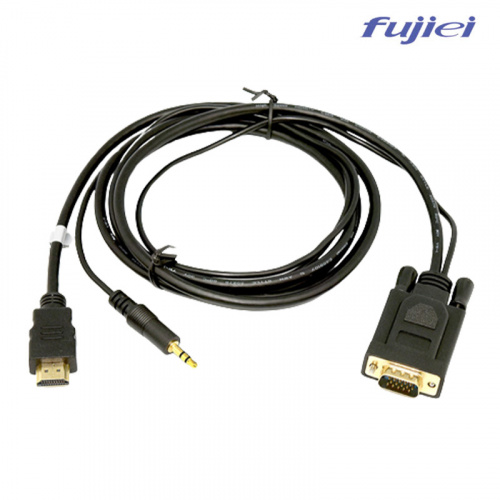 fujiei 力祥 HDMI TO VGA+3.5mm音源免電源轉換線 1.8米 HD0016