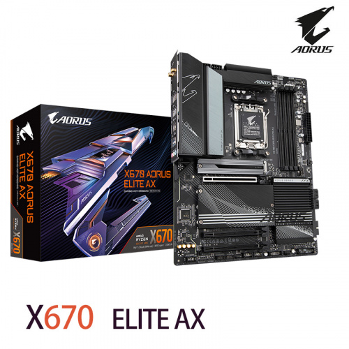 GIGABYTE 技嘉 X670 AORUS ELITE AX 主機板<BR>【ATX/支援DDR5記憶體/AM5】