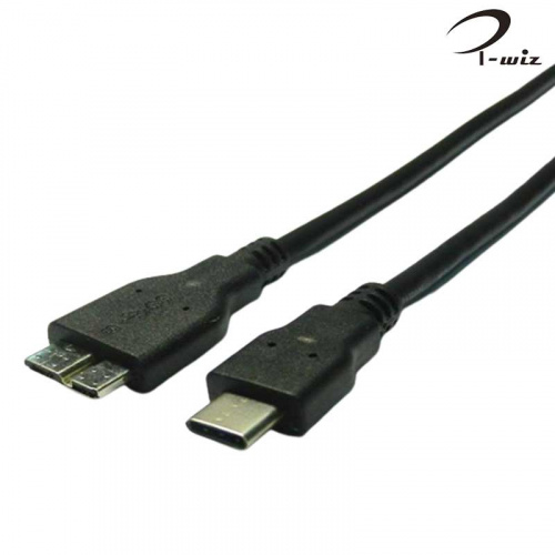 I-wiz 彰唯 US-153 USB 3.1 Type-C-3.0 Micro B公 10Gbps高速 傳輸線 1米