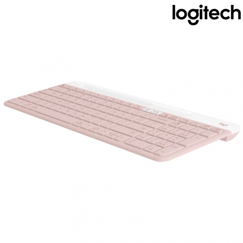 Logitech 羅技 K580 Slim 多工無線鍵盤 玫瑰粉