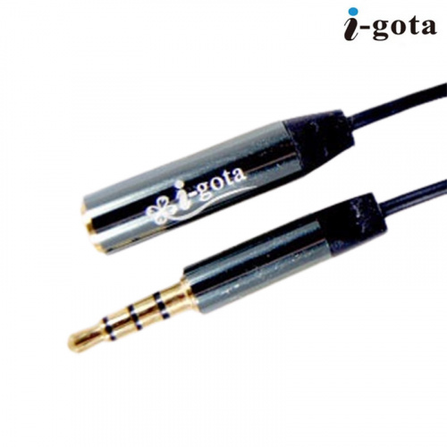 I-gota 3.5mm 4極+MIC公-母 1米 音源 延長線 3.5-SNPS01
