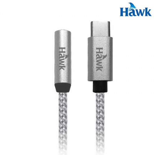 Hawk HTM410 USB Type-C to 3.5mm 母 15cm 音源轉接線 04-HTM410SL