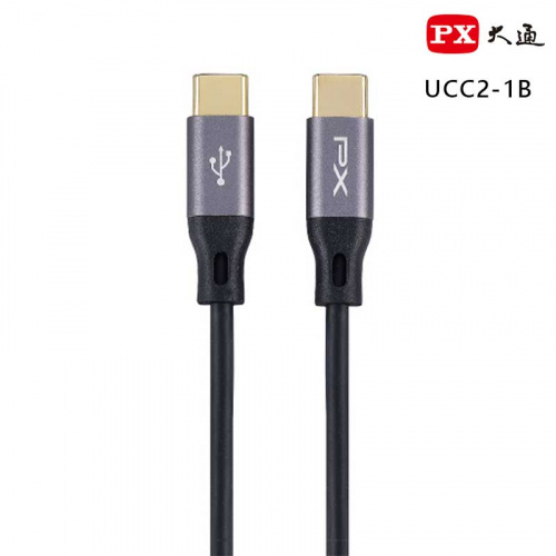 PX 大通 UCC2-1B USB2.0 C to C Type-C公公 1米 傳輸充電線