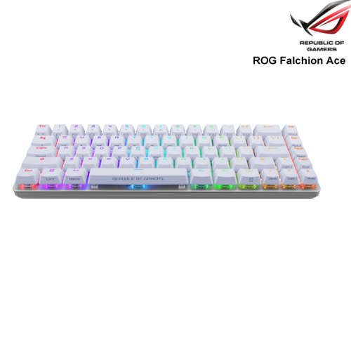 ASUS 華碩 ROG Falchion Ace 65% 輕巧電競鍵盤 ROG NX機械軸 白色 紅/茶/青軸