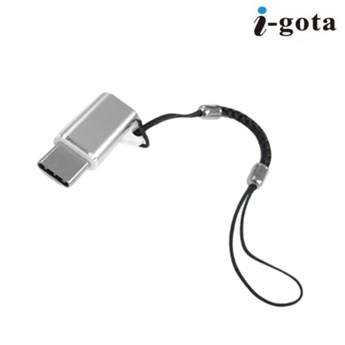 I-gota Cable M-TC201 USB Micro母 轉 TypeC公 轉接頭 金屬帶繩