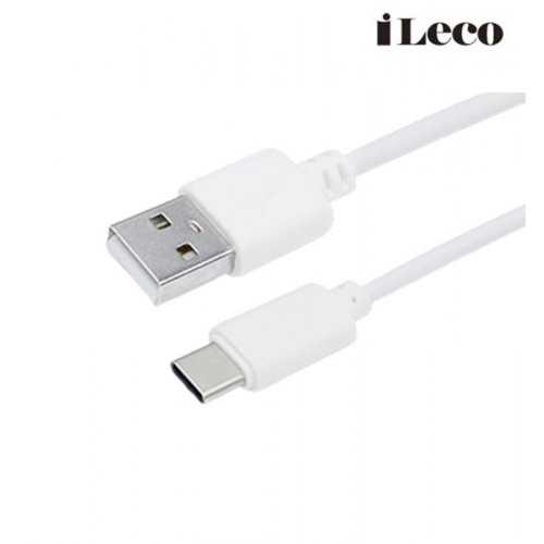 iLeco IL-QUTC10 USB 轉 TYPE-C 1M 傳輸線 白色