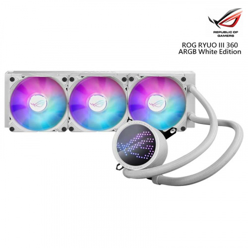 ASUS 華碩 ROG RYUO III 360 ARGB White Edition 龍王三代 一體式 CPU 水冷散熱器 白色