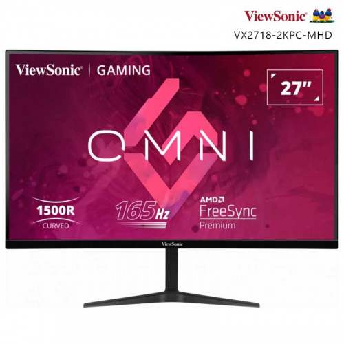 ViewSonic 優派 VX2718-2KPC-MHD 27型 165Hz QHD 曲面 電競螢幕顯示器