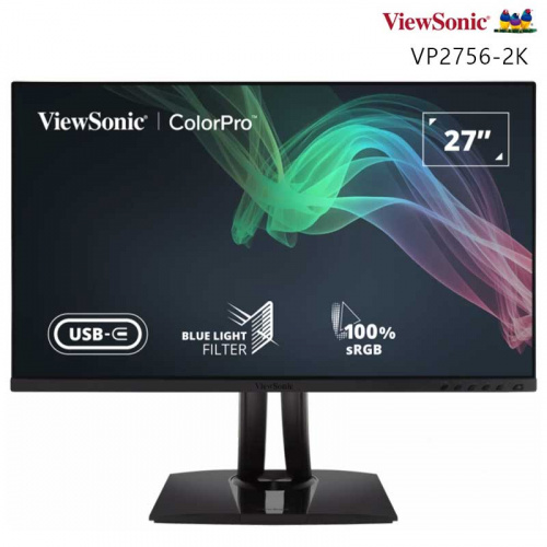 ViewSonic 優派 ColorPro VP2756-2K 27型 2K 無邊框 Pantone 認證 IPS 專業 螢幕 顯示器