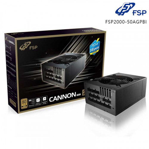 FSP 全漢 CANNON PRO 2000W 電源供應器 80+金牌 全模組 全日系電容