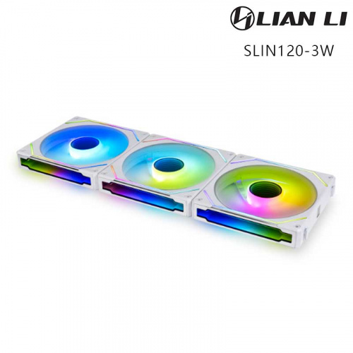 LIAN LI 聯力 UNI FAN SL-INFINITY 無限鏡 ARGB 積木風扇 SLIN120-3W 三顆裝 白色