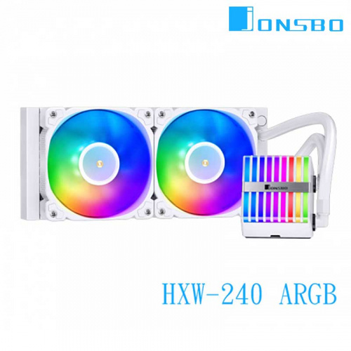 JONSBO 喬思伯 HXW-240 ARGB 水冷散熱器 白色
