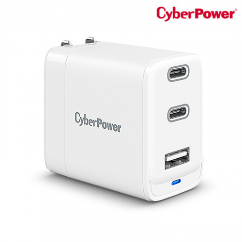 CyberPower TR11U2C72W 72W DPS GaN 氮化鎵 智慧 三孔 充電器