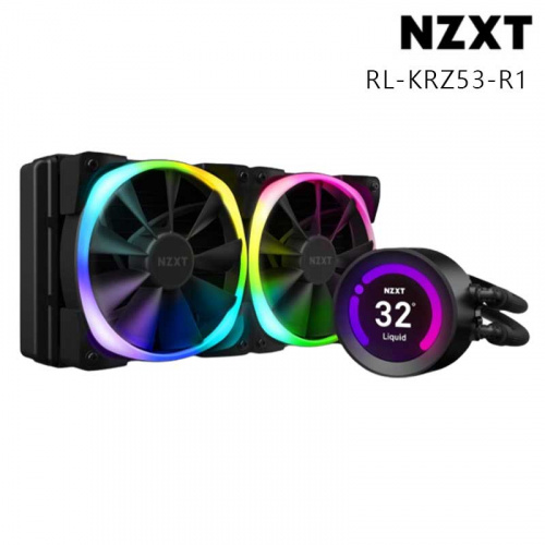 NZXT 恩傑 Kraken Z53 RGB 海妖皇 240mm 一體式 水冷 散熱器 黑色 RL-KRZ53-R1