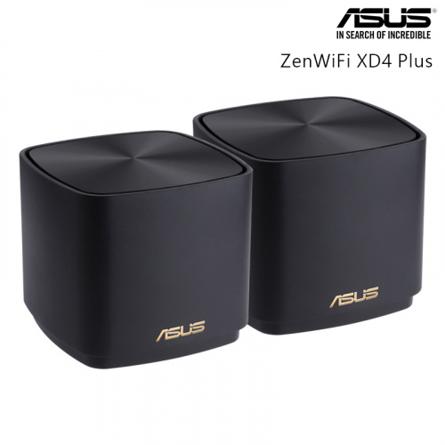 ASUS 華碩 ZenWiFi XD4 PLUS AX1800 Mesh WI-FI 6 雙頻 無線 路由器 黑色 (雙包裝)