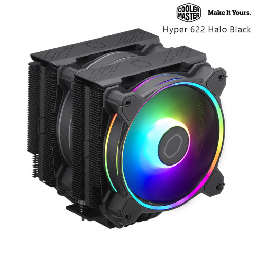 Cooler Master 酷碼 Hyper 622 Halo Black CPU散熱器 雙塔式 六導熱管 黑色 RR-D6BB-20PA-R1
