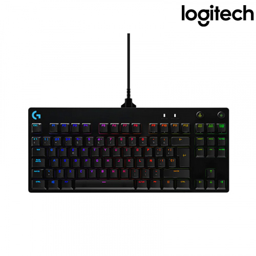LOGITECH 羅技 G Pro 職業級 競技 機械式 電競 鍵盤 青軸V2 黑色 RGB