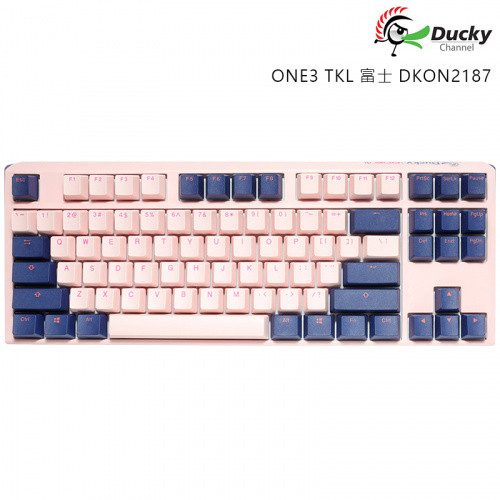 DUCKY 創傑 ONE3 TKL 80% 富士 DKON2187 中文 無光 粉藍帽 粉藍蓋 茶軸 青軸 紅軸 機械鍵盤