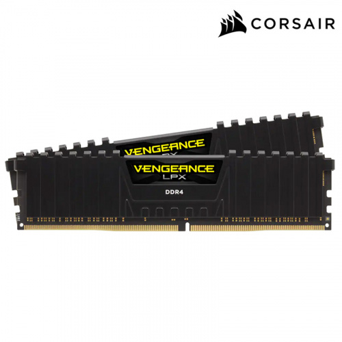 CORSAIR 海盜船 Vengeance LPX 16GBx2 DDR4-3600 記憶體 雙通道 黑散熱片 CMK32GX4M2D3600C18